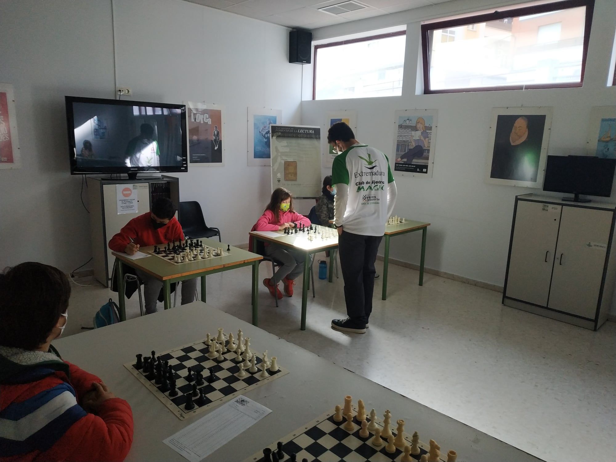 Exhibición simultáneas ajedrez Álex Garrido