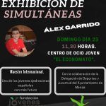 Cartel del evento de presentación Álex Garrido