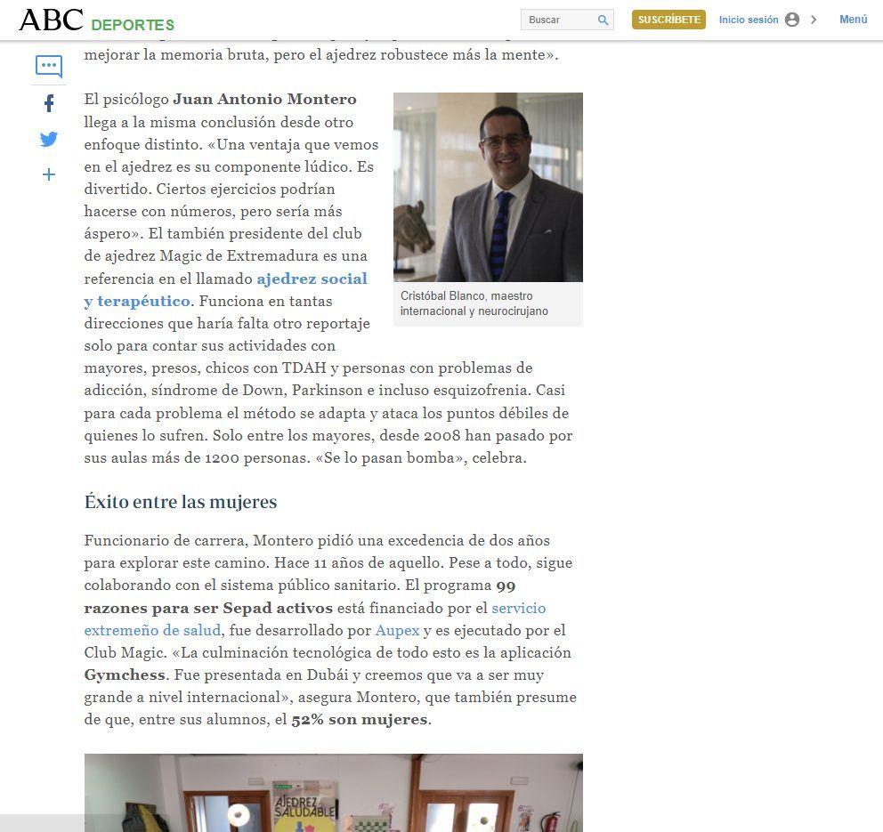 Ajedrez para la salud mental