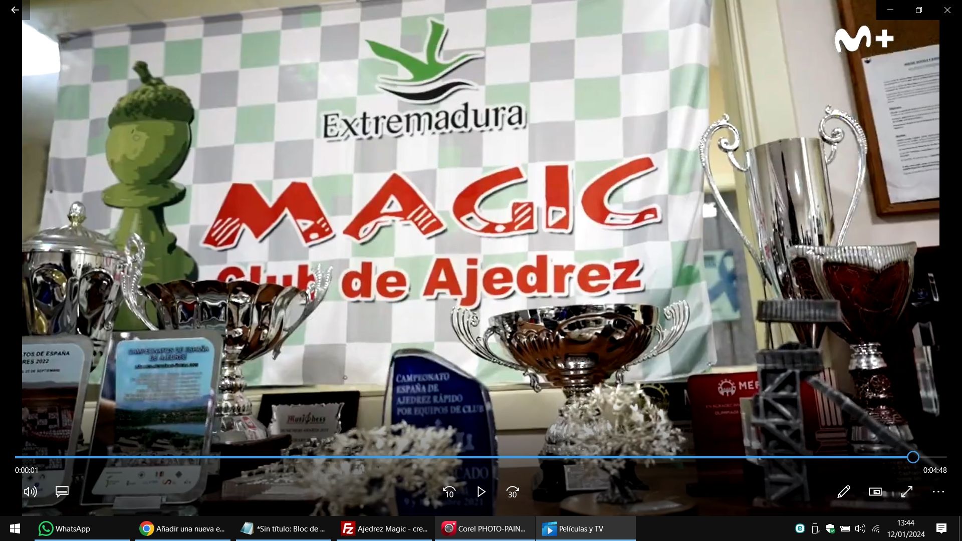 Reportaje del Club de Ajedrez Magic en Movistar+